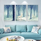 Art Home Bedroom Decor Wonderland Frame Picture 3 Pieces Canvas Art Decorative Luxury Bedroom Home Decor