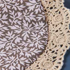 100% Organic Cotton Baby Girl Design Muslin Pom Pom Bibs for Teething