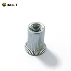 countersunk head electric semi -tubular knurled body stripe carbon steel rivet nuts