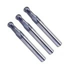 KJ solid carbide micro milling cutters taper ball nose end mills for wood router bit vs end mill