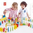 Domino Toy Wooden Dominoes Set Wholesale 100Pcs Wooden Domino Sets Building Blocks Gifts Toy For Children
