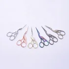 Fancy vintage stork embroidery scissors