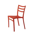 Eco-friendly Nordic Style Modern Simple Design Home Furniture Plastic Cheap Armless Dining Chair for Room