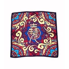 ladies scarves flower printed polyester satin stuff 50x50cm square scarf