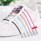 Wholesale No word capsule tip mental tip lazy shoe laces elastic lock shoelaces no tie shoelaces