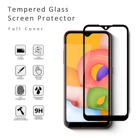 Retail package 9H 2.5D full glues tempered glass screen protector for Samsung Galaxy A01