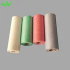 Daily use colorful wiping paper roll disposable nonwoven restaurant cleaning cloth