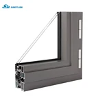 Wholesale price aluminium profile casement window and door broken bridge