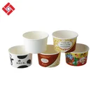 Oem Welcome Disposable 3-5Oz wholesale Custom roll Ice Cream paper Cup