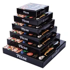 pizza boxes black packaging turkey mexico Italy AU US EU market hot sale