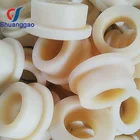 Custom Plastic Nylon POM PTFE bearing sleeves bushing flange bearing