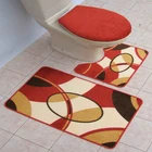 Three piece toilet set bath mat custom bathroom rugs