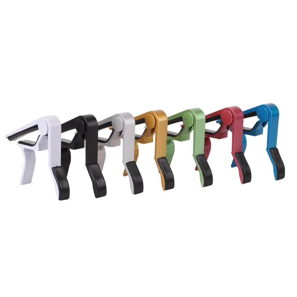 High Quality Aluminium Alloy Metal New Color  Guitar Capo Quick Change Clamp Key Acoustic Classic Guitar Capo For Tone Adjusting
