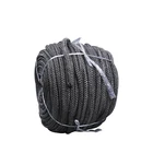 10.7mm braided fiberglass gasket for bakery oven, Oven door Gasket Braid Black Glass Fiber Seal Rope