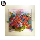 Flower beauty lenticular wall hanging 3d art printing lenticular printing frameless PET printing for home decoration