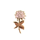 High quality badge design flower metal lapel pin hard enamel