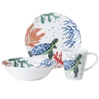 Direct Factory Black Plates Sets Dinnerware, Favorable Price Colorful Melamine Dinner Set