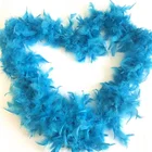 colorful soft and fluffy 40g turkey chandelle feather boa for decoration