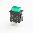 16A 250V KA11 4 pins momentary self-locking led push button switch