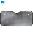 High quality folding front car sunshades silver color for outdoor