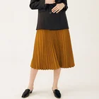 2019 Fashion Designer Ladies Long Chiffon Pleated Maxi Skirt for Women