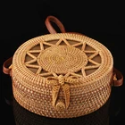 Hot new products 2019 handmade custom bali beach backpack bolsas de praia atacado rattan basket bag