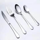 Stainless Steel Hotel Flatware Dinnerware Set Customized Color Stainless Steel Cutlery Set