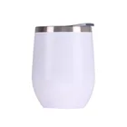 Hot Sale 12oz Double Wall Stainless Steel Wine Tumbler With Leak Proof Lid And Stainless Steel Straw