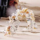 Fashion Bridal Tiaras and Natural shell Crowns Hair Pins Headwear Crown Decoration