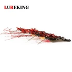 Lureking 6g 4.5cm Hard Metal Shrimp Fishing Lure , Likelife Metal Jig Fishing lures Shrimp Bait With White Whisker