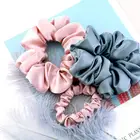 Charmeuse Hair 100 Pure Silk Head Rope Rubber Band Accessories Soft Care Luxurious Satin Scrunchie