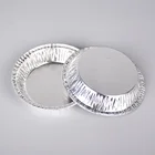 Disposable aluminum foil quiche pans decorative pie tray foil pan for cake decoration