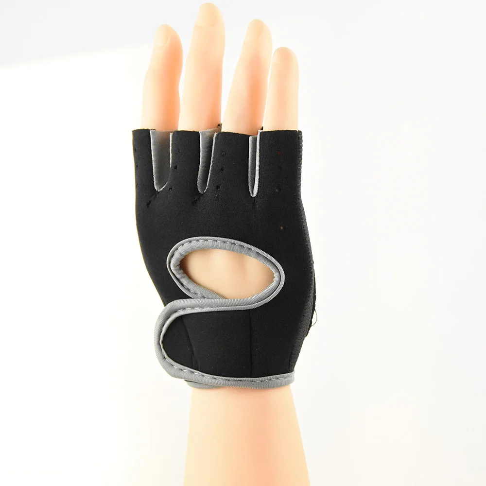 Дешевые спортивные перчатки без пальцев вес лифтинг тренажерный зал обучение Байкер вождения
