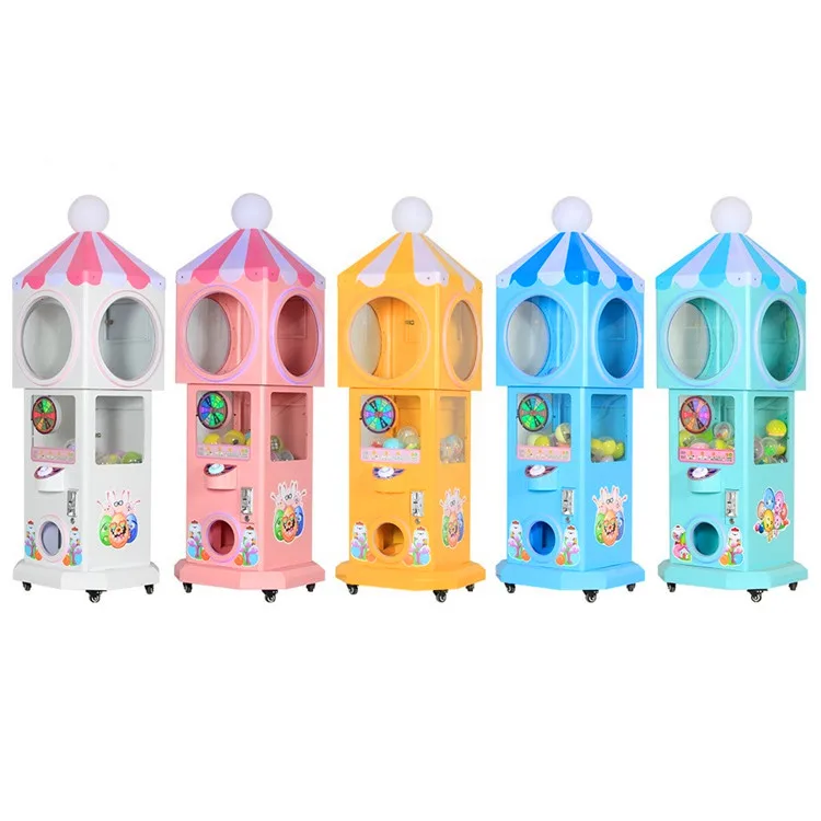 Kids and Adults Candy House Game Center Machine/Mini Candy Vending Machine/Coin Operated Lollipop Machine for Shopping Mall