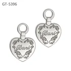 Fashion Zinc alloy Nickel custom die cut metal charm pendants for bracelet,metal hollow out jewelry pendants