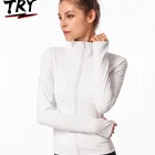 Women jacket and coat for sportswear full zip winter gym zip hoodies athletic tracksuit for running yoga