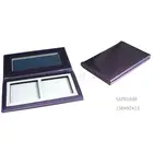 Custom wholesale oem PU or cardboard shimmer blush and eye shadow powdwer palette gift packaging drawer box for girl makeup