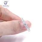 Yadis Wholesale 925 Silver Jewelry Cubic Zirconia With 18k White Gold Rings