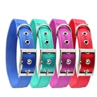 High Quality Adjustable Dog Collar nylon With Metal Buckle, Wholesale reflective nylon Dog Collar Pet Supplies