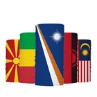 Wholesale Outdoor Sports Multifunctional Magic Scarf Tube Seamless Face Mask Custom Flag Printed Bandanas