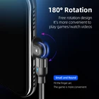 Amazon 2020 トップ販売最新 180 度 3A 高速充電データケーブルマイクロ usb/タイプ c/ios 工場格安価格