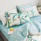 Outdoor sunny beach style comfortable cotton bedding set