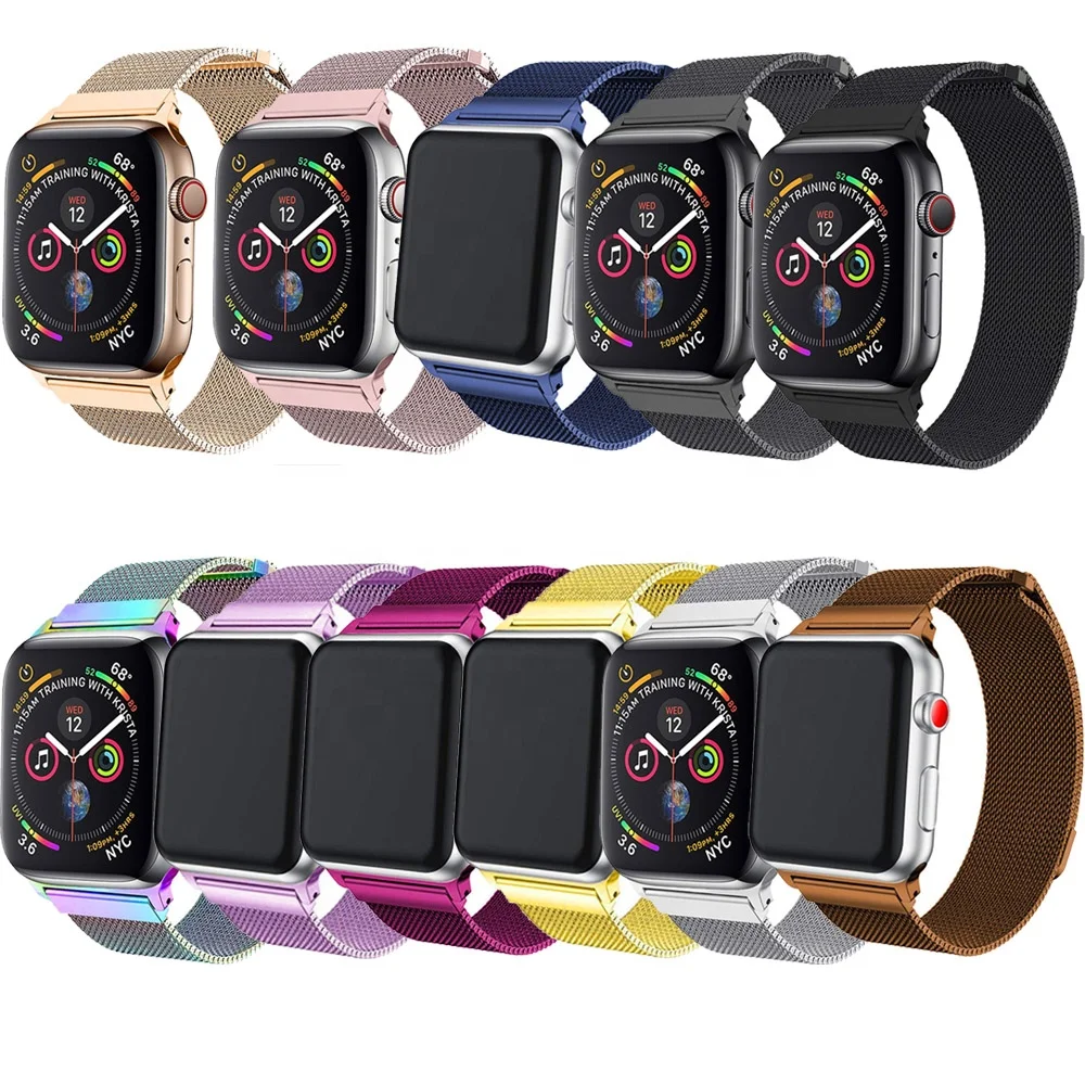 IVANHOE Straps For Apple Watch Bands, Milanese Loop Band Stainless Steel Magnetic Closure Replacement For iWatch Series 4/3/2/1, Multi-color optional or customized
IVANHOE Straps For Apple Watch Bands, Milanese Loop Band Stainless Steel Magnetic Closure Replacement For iWatch Series 4/3/2/1, Multi-color optional or customized