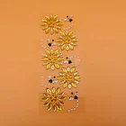Flower Sticker Wholesale Custom Decorative Flower Sticker Gem Crystal Diamond Sticker