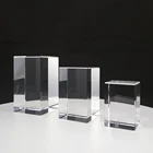 Engraving Crystal Rectangle Crystal Cube 3d Laser Crystal Engraved K9 Blank Crystal
