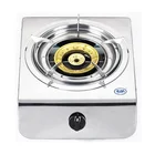 Portable big outdoor modern camping stainless steel single burner table top gas cooker, gas stove