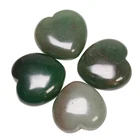 Decorative Wedding Love Gift Stone Healing Undrilled Polished Green Aventurine Love Heart