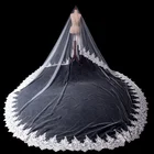 Epistle factory OEM & ODM hand beaded trim bridal veil
