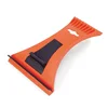 ice scraper with double soft blade and euro hook ice scraper