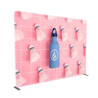 Portable 20ft 13ft 10ft 8ft tradeshow exhibition aluminum stand tension fabric backdrop display